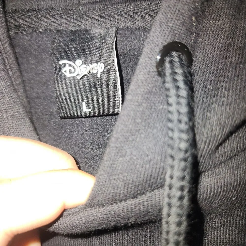 Mickey mouse tropical hoodie men's large black